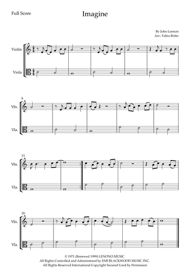 Imagine (arr. Fabio Britto)