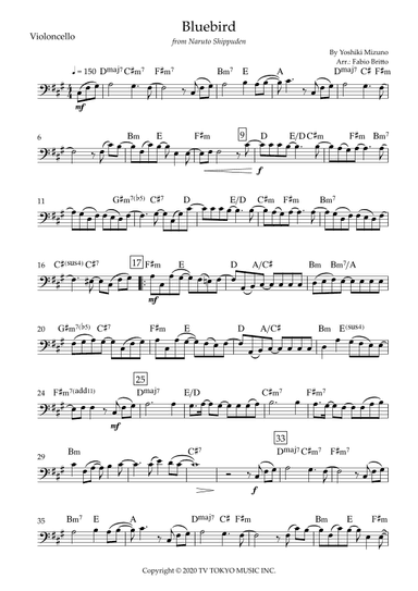 Ikimono Gakari's Blue Bird (arr. Fabio Britto)