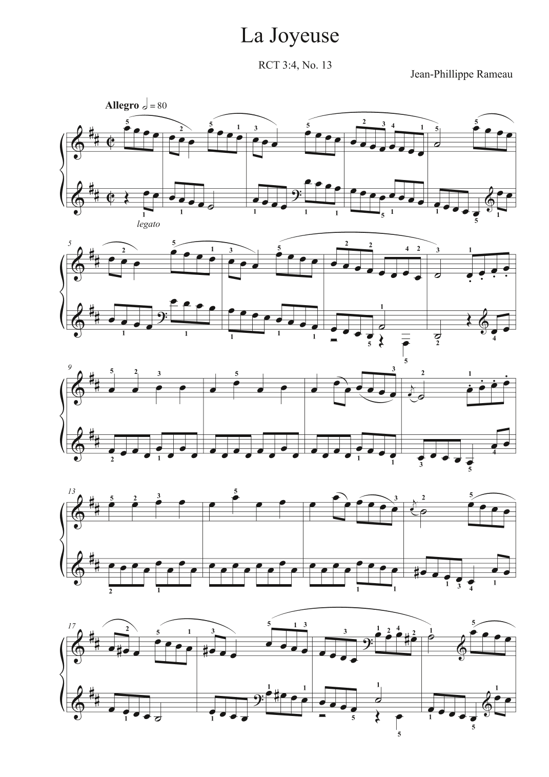 La Joyeuse (arr. Avgusta Udartseva)