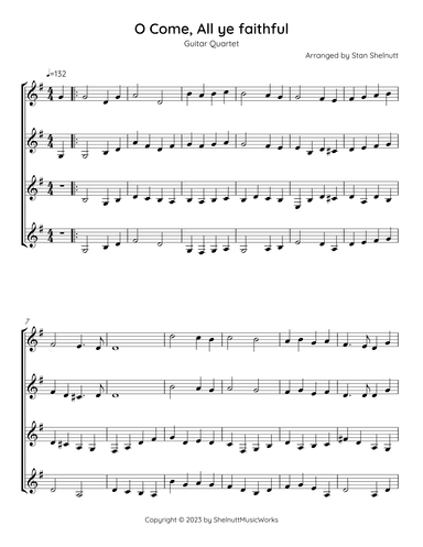 O Come, All Ye Faithful (arr. Stan Shelnutt)