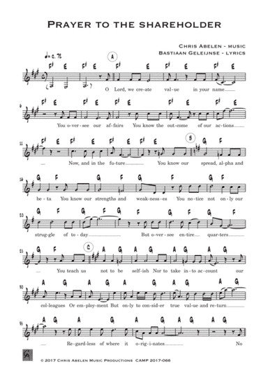 Prayer to the shareholder