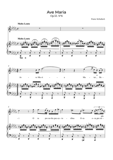 Ave Maria Schubert - Contralto in Db (arr. Alex Nunes Rodrigues)