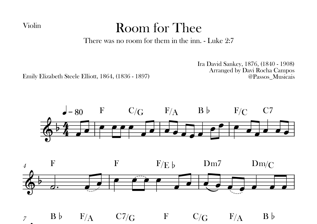 Room for Thee (arr. Davi Rocha Campos)