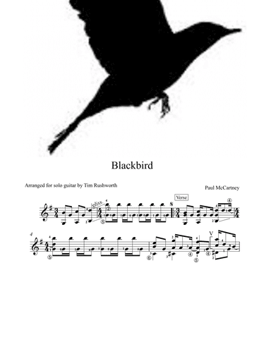 Blackbird (arr. Tim Rushworth)