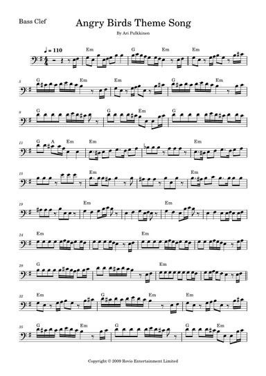 Angry Birds Theme (arr. Fabio Eduardo de Oliveira)
