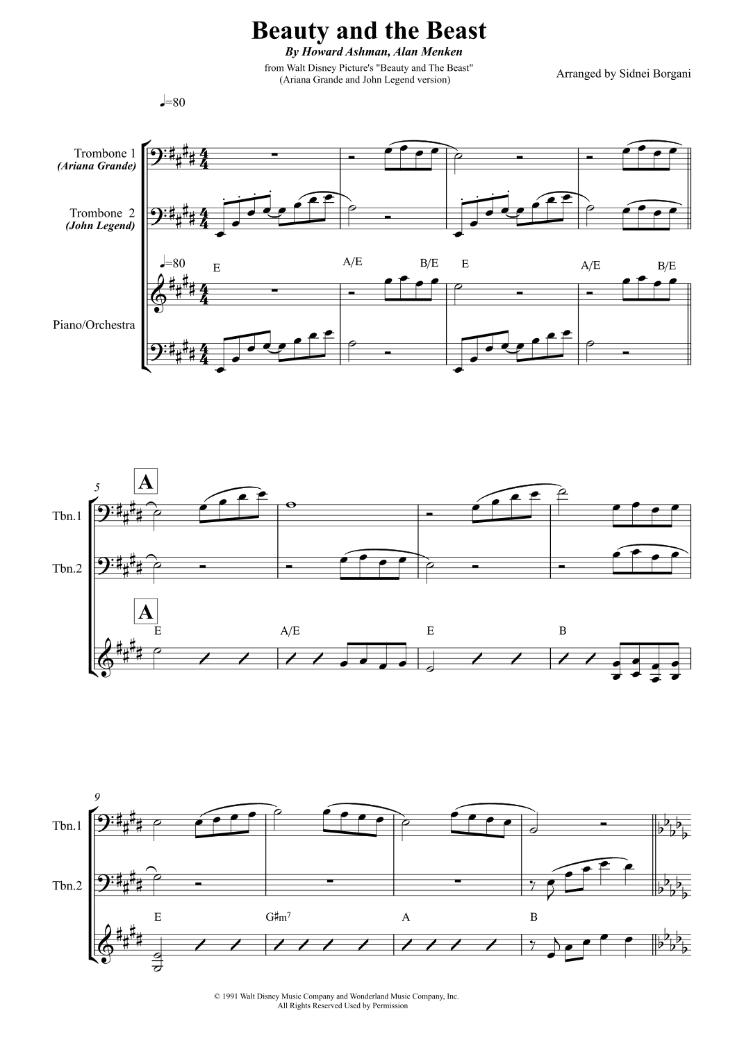 Beauty And The Beast (reprise) (arr. Sidnei Borgani)