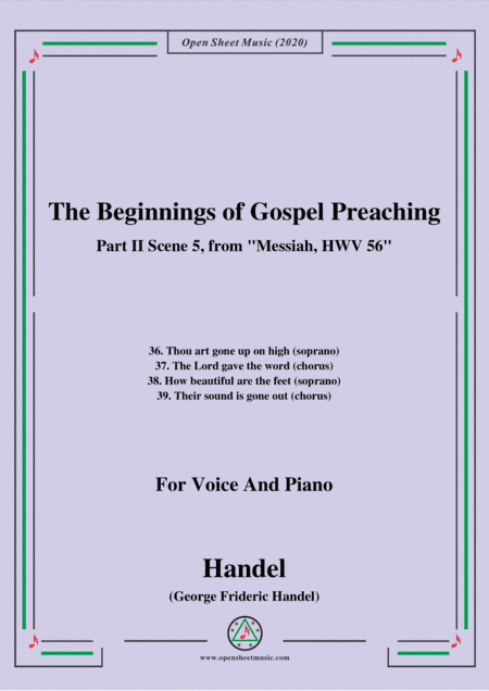 Handel-Messiah,HWV 56,Part II,Scene 5,for Voice and Piano (arr. MSM)