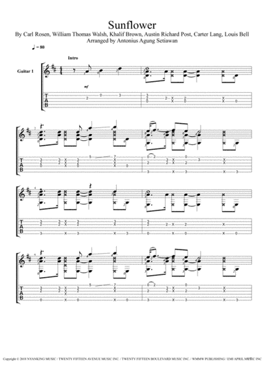 Sunflower (arr. Antonius Agung Setiawan)