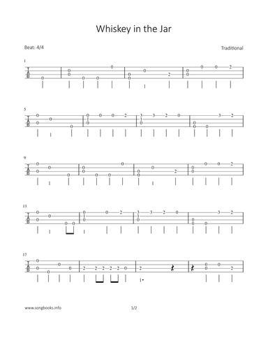 Whiskey in the Jar (arr. Bettina Schipp)
