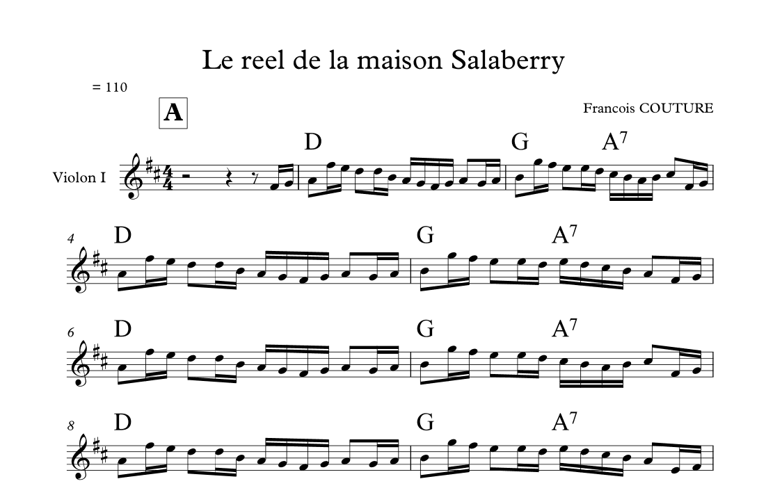 Le reel de la maison Salaberry