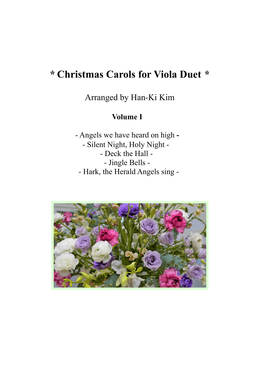 Christmas Carols for Viola Duet  Vol.I (arr. Han-Ki Kim)