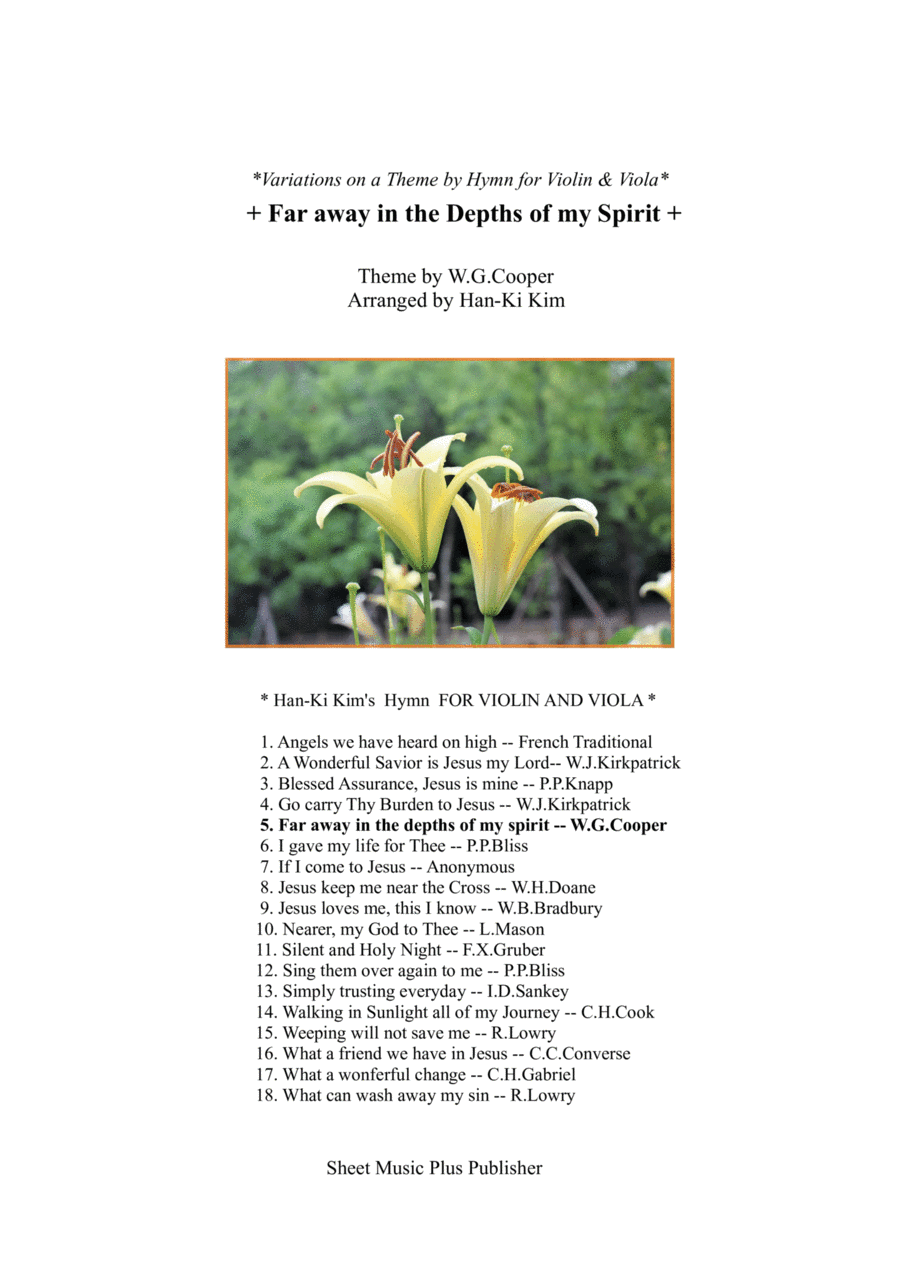 Far away in the depths of my spirit (For Violin and Viola) (arr. Han-Ki Kim)