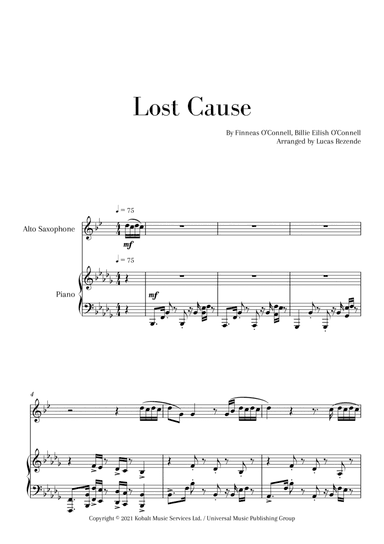 Lost Cause (arr. Lucas Rezende)