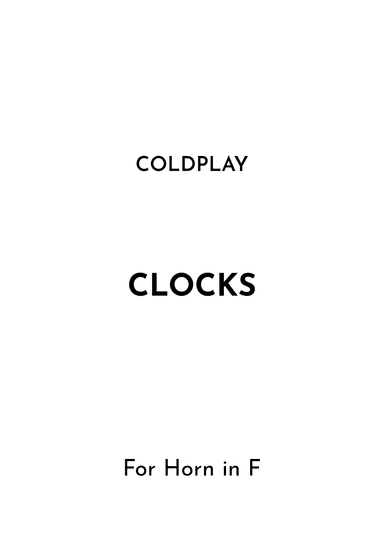 Clocks (arr. Jireh J.)