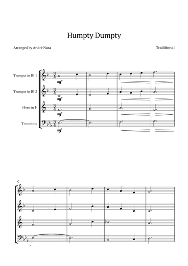 Humpty Dumpty (arr. André Nusa)