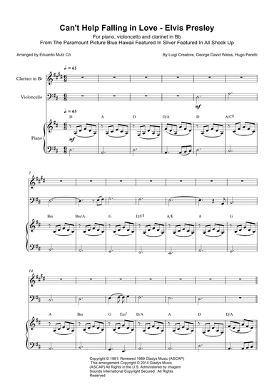 Can't Help Falling In Love (arr. Eduardo Mutz Có)