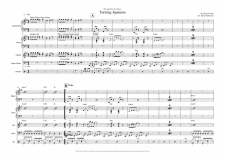 Turning Japanese (arr. Daryl McKenzie)