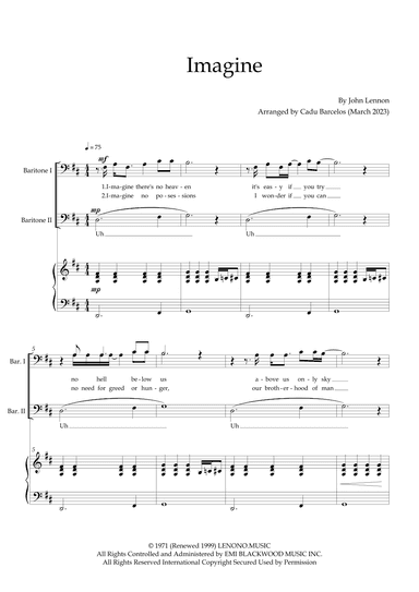 Imagine (arr. Cadu Barcelos)