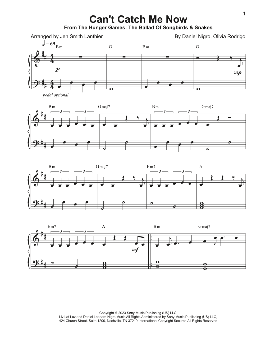 Can't Catch Me Now (arr. Jen Smith Lanthier)