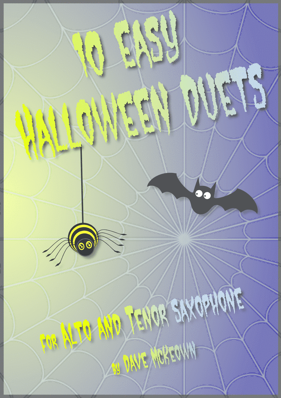 10 Easy Halloween Duets for Alto and Tenor Saxophone
