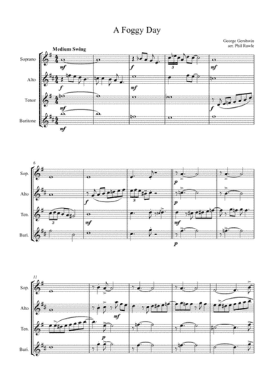 A Foggy Day (In London Town)  from A DAMSEL IN DISTRESS (arr. Phil Rawle)