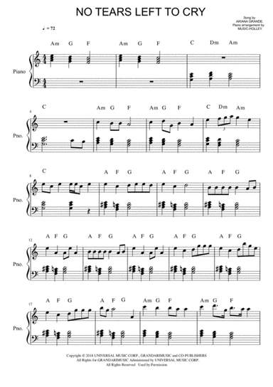 No Tears Left To Cry (arr. Music-holley)