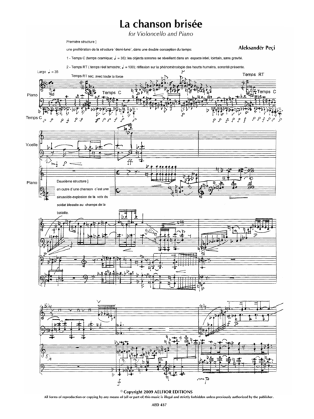 La chanson brisé ( The broken song )