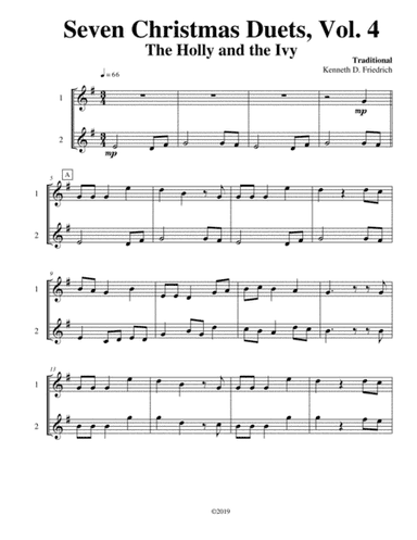 Seven Christmas Duets, Vol. 4 (arr. Kenneth D. Friedrich)