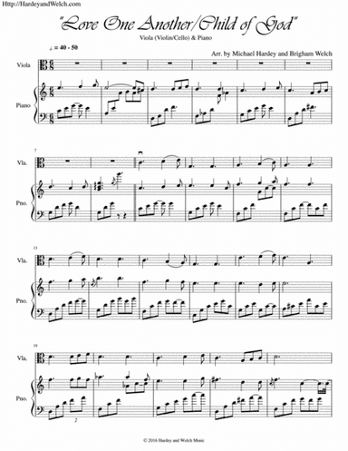 Love One Another/Child of God (arr. Michael Hardey, Brigham WElch)