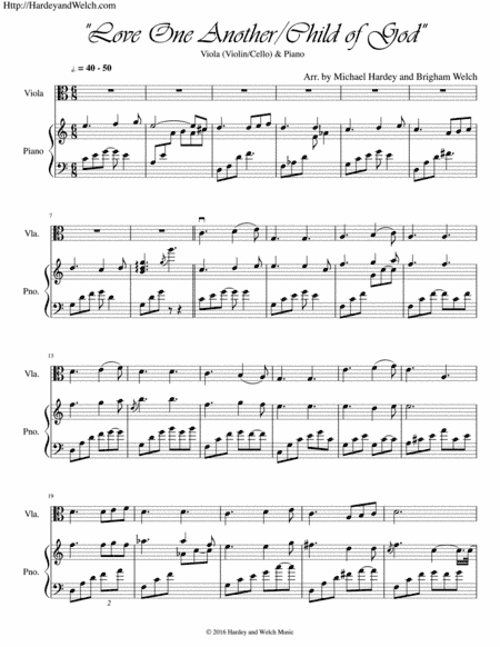 Love One Another/Child of God (arr. Michael Hardey, Brigham WElch)