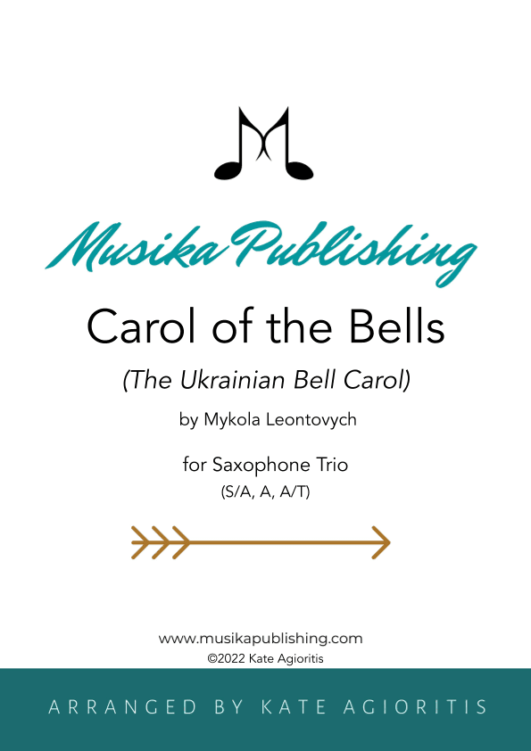 Carol of the Bells (Ukrainian Bell Carol) - Saxophone Trio (arr. Kate Agioritis)
