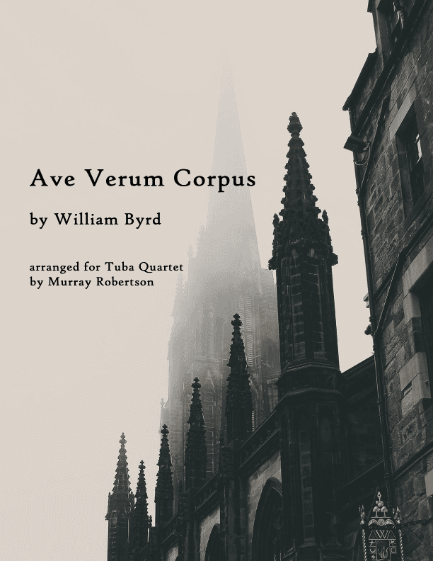 Ave Verum Corpus (Tuba/Euphonium Quartet) (arr. Murray Robertson)