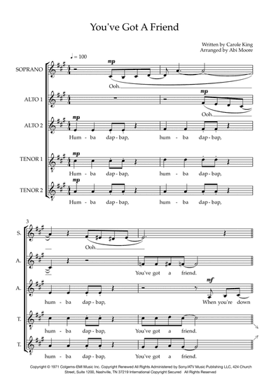 You've Got A Friend (arr. Abi Moore)