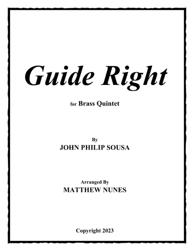 Guide Right (arr. Matthew Nunes)