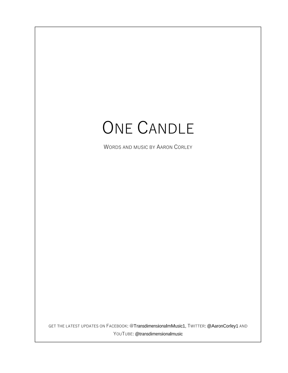 One Candle