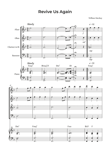 Revive Us Again (arr. Alliance Edition)