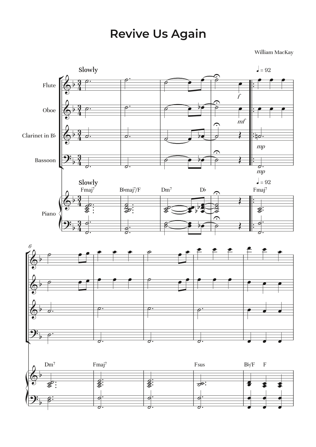 Revive Us Again (arr. Alliance Edition)