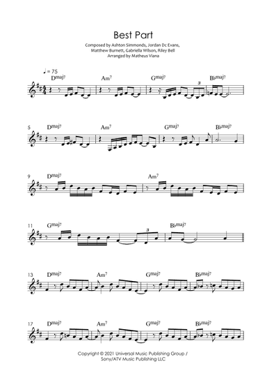 Best Part (arr. Matheus Viana)