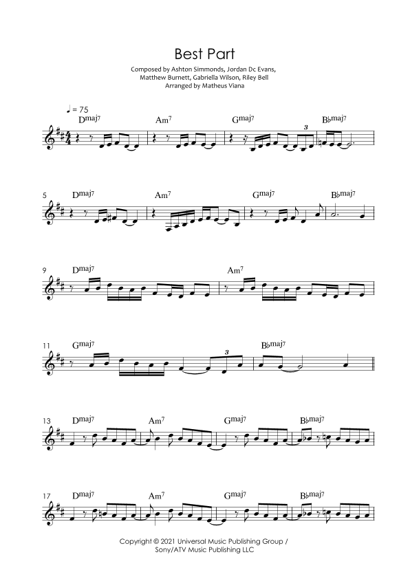 Best Part (arr. Matheus Viana)