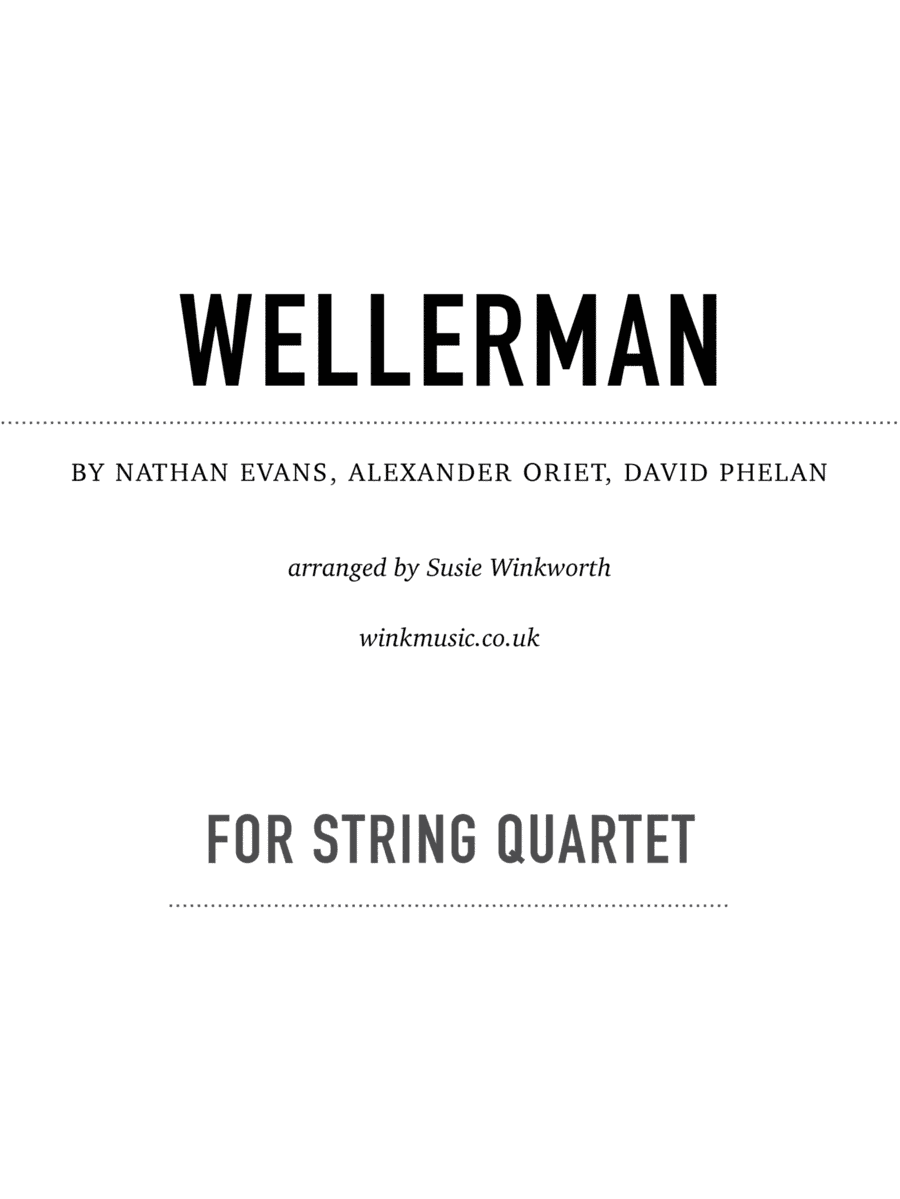 Wellerman (arr. Susie Winkworth winkmusic.co.uk)
