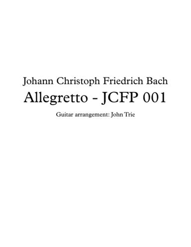 Allegretto - JCFP 001 - tab (arr. John Trie)