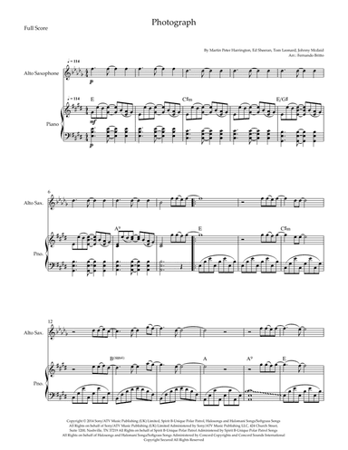 Photograph (arr. Fernando Britto)