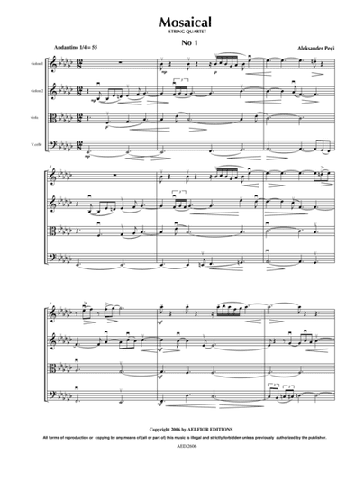 Mosaical volumi 1 string quartet - film music