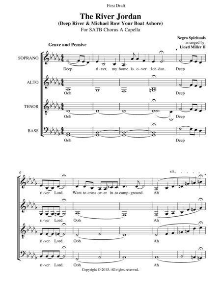 The River Jordan (arr. Lloyd Miller)