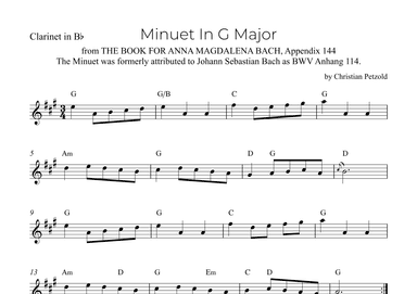 Minuet In G Major (arr. Alex Nunes Rodrigues)