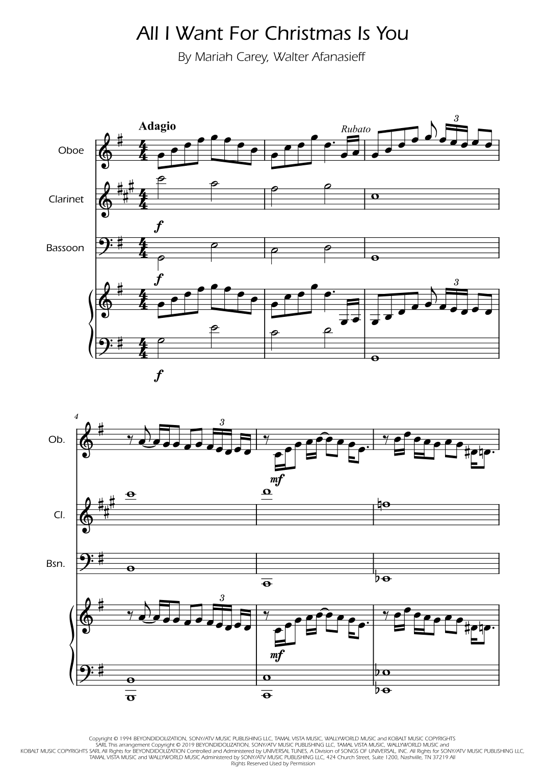 All I Want For Christmas Is You (arr. Ygor Nunes)