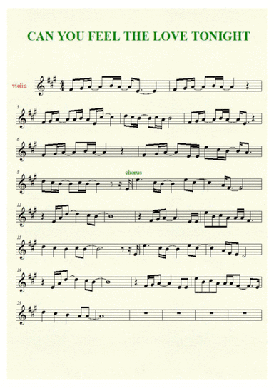 Can You Feel The Love Tonight (arr. archecollamusic)