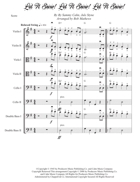 Let It Snow! Let It Snow! Let It Snow! (arr. Bob Mathews)