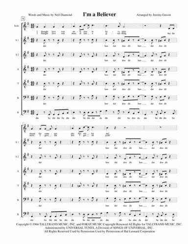I'm A Believer (arr. Jeremy Carlos Gussin)