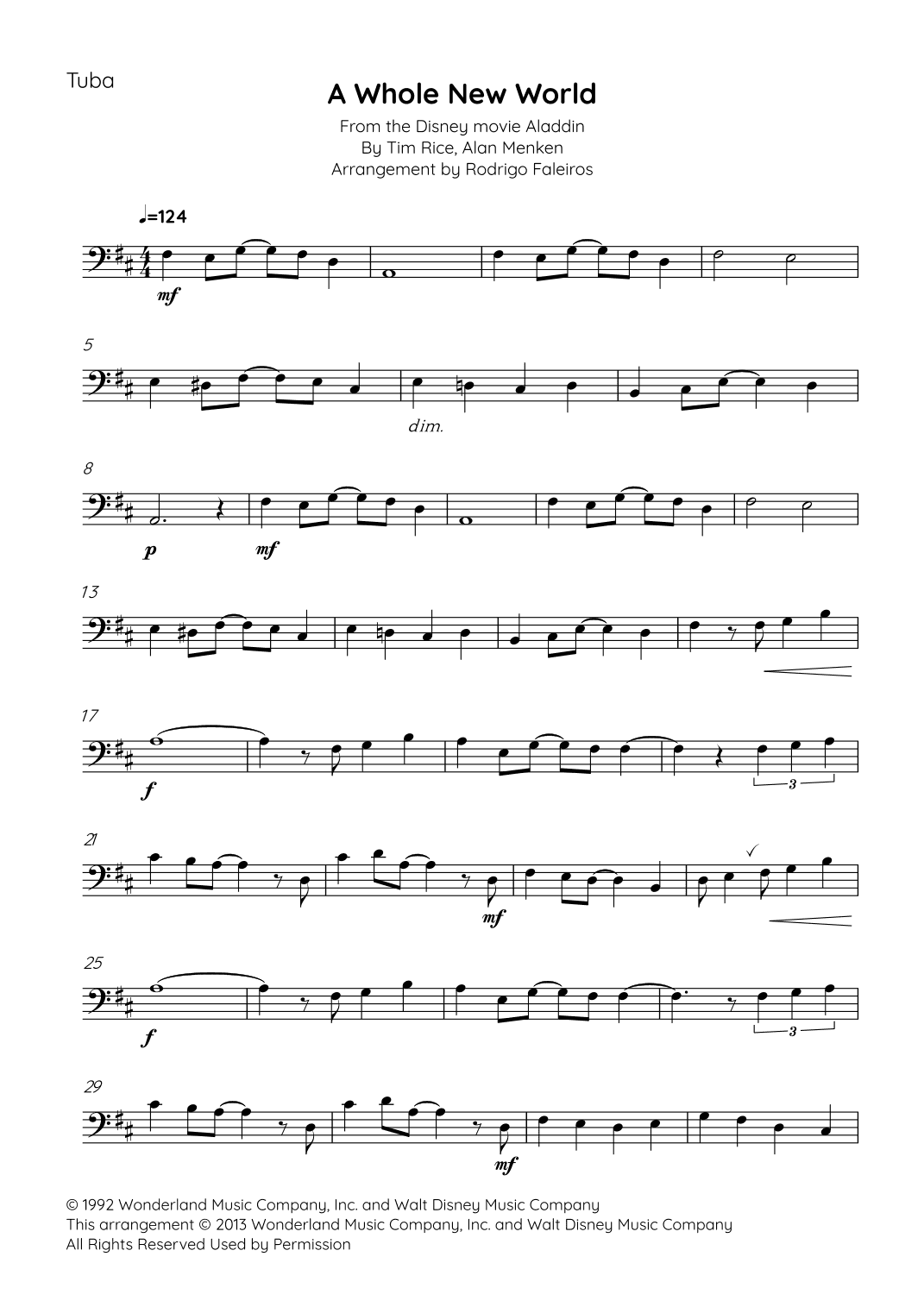 A Whole New World (arr. Rodrigo Faleiros)